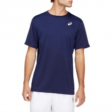 Asics Tennis-Tshirt Club peacoatblau Herren